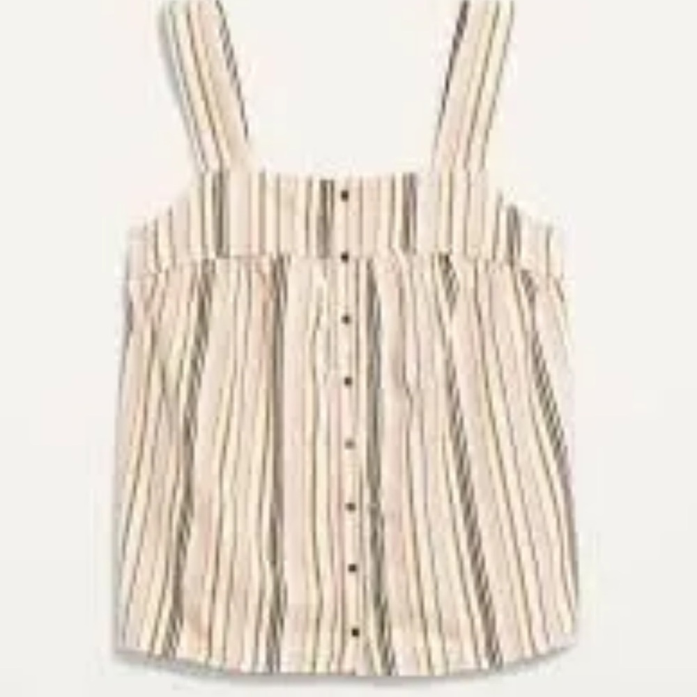 OLD NAVY - Smocked Striped Sleeveless Top Sz Large